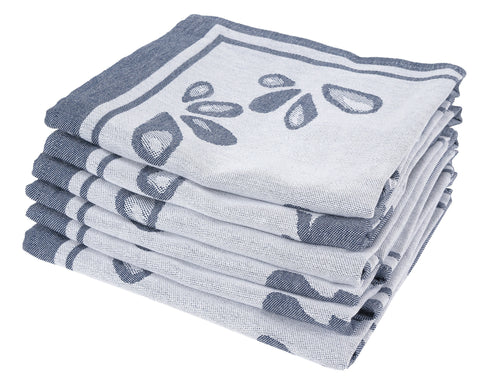 Theedoekenset - 6 stuks - Boy Girl Blauw