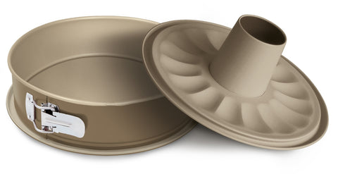 Gouden Springvorm w/2 bases 26cm