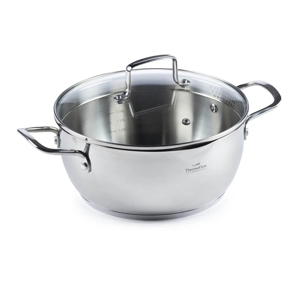 Pour & Cook Kochtopf mit Glasdeckel