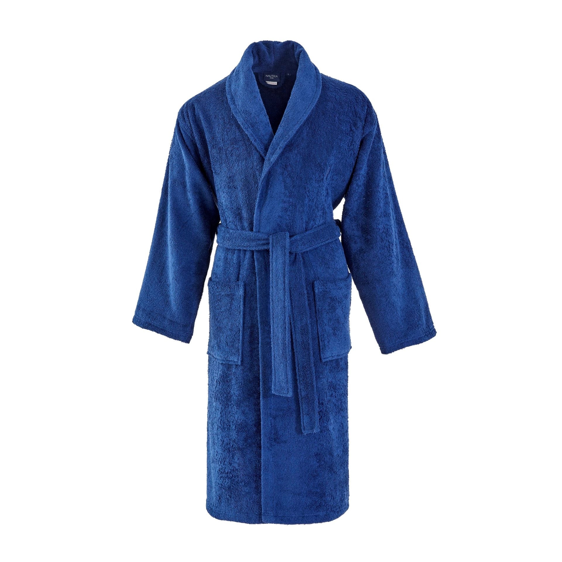 Crew Katoenen Badjas - Unisex Badjas - Blauw