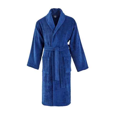 Crew Katoenen Badjas - Unisex Badjas - Blauw