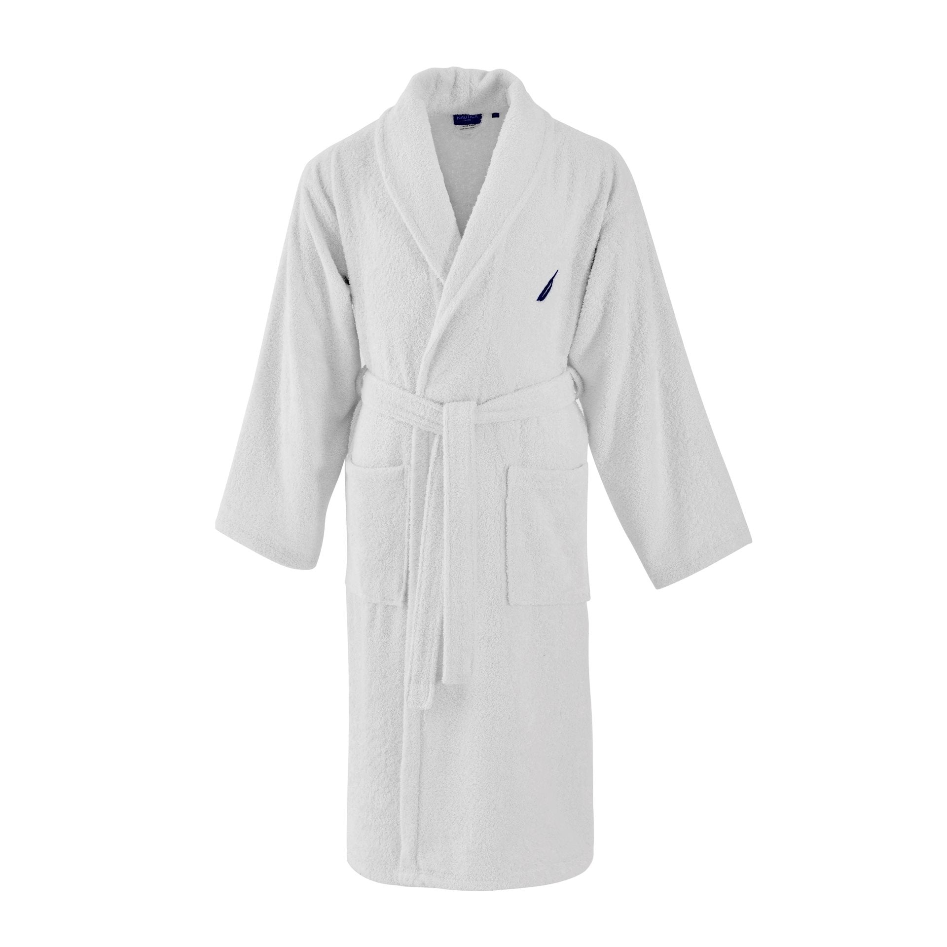 Crew Katoenen Badjas - Unisex Badjas - Wit
