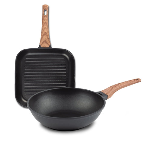 Black Line Grillpan 28cm & wokpan 30cm