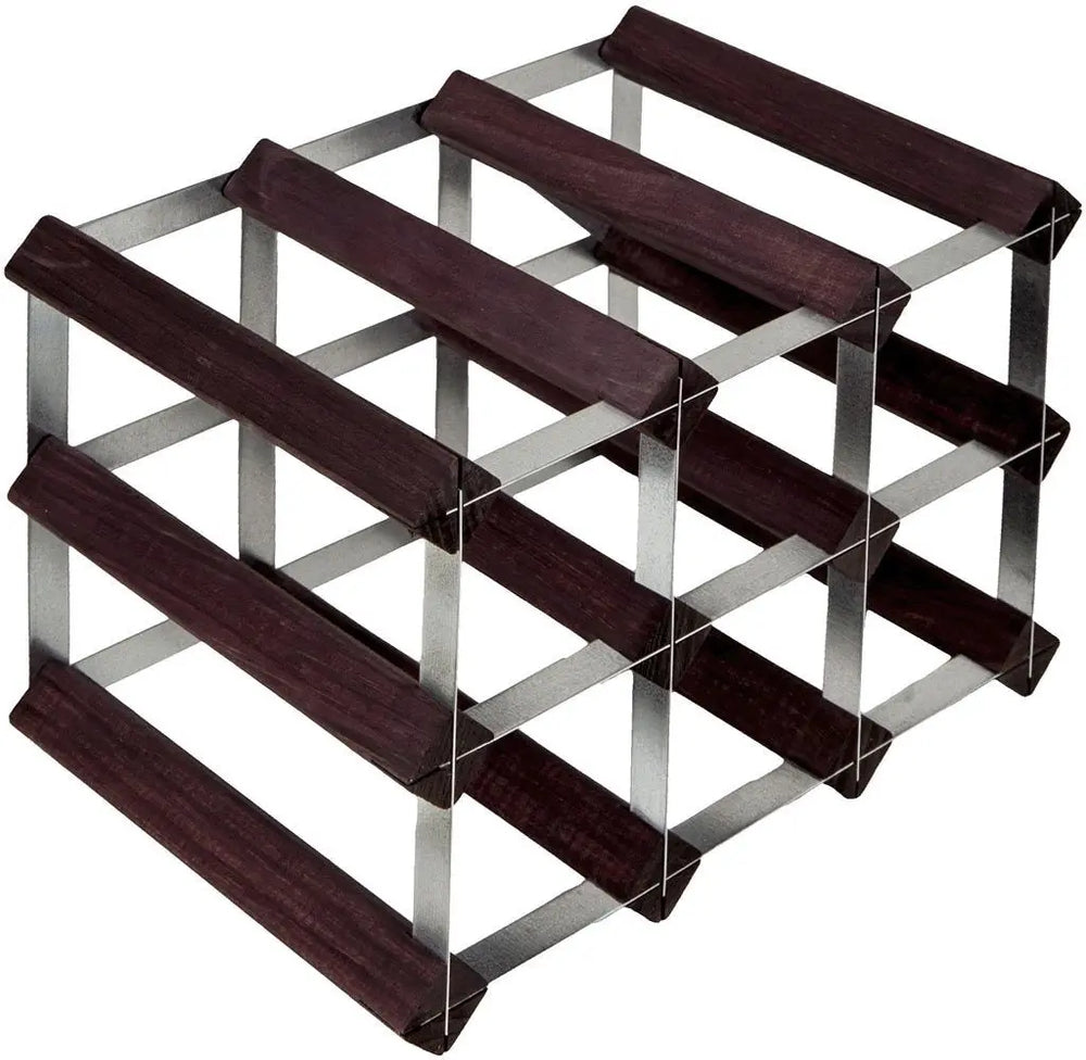 Wine Rack Galvanized - Natural - 12 bottles
