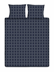 Katoenen Dekbedovertrek - Graphic Navy