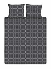 Katoenen Dekbedovertrek - Graphic Gray