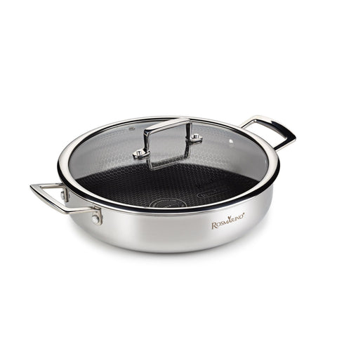 HexaPRO Lage Braadpan met deksel - 28cm