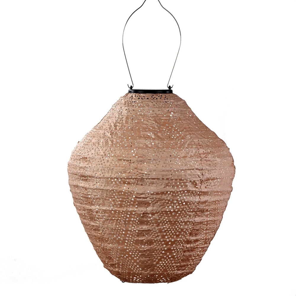 Solar Lampion Ikat Jar - Rosa