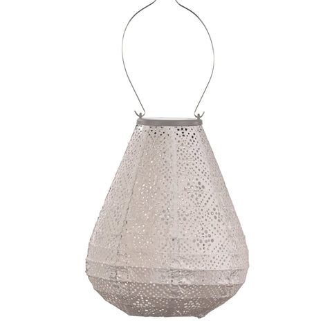 Solar Lampion Topaze Tulip - 20 cm - Licht Taupe