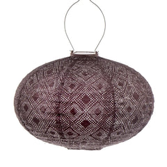 Solar Lantern Mosaic - Oval Plum