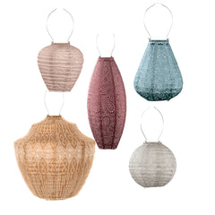 Solar Outdoor Lanterns Kauai Set - 5 pieces