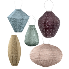 Solar Buitenlampionnen Malediven Set - 5 stuks