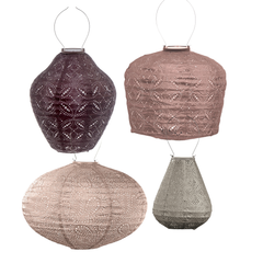 Solar Buitenlampionnen Bali Set - 4 stuks