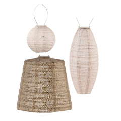 Solar Buitenlampionnen Aruba Set - 3 stuks