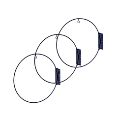 3 PACK Metalen Wandcirckel