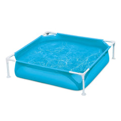 Frame Pool Quadratisch - 122 x 122 x 30 cm - Blau