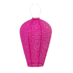 Solar Lampion Paisley Balloon - XL- Fuchsia