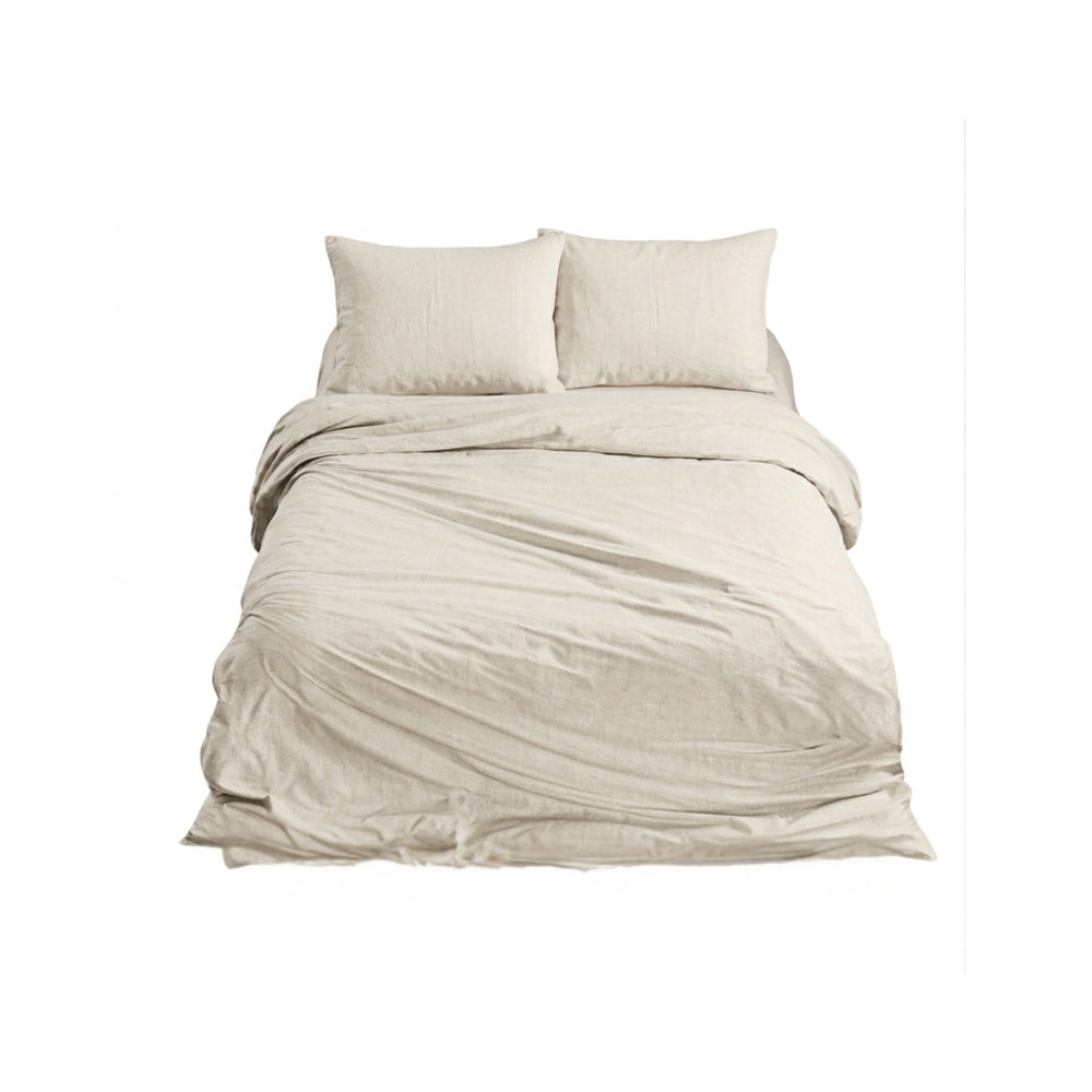 Ten Cate Linnen/Katoensatijn Dekbedovertrek 240x200/220 - Beige