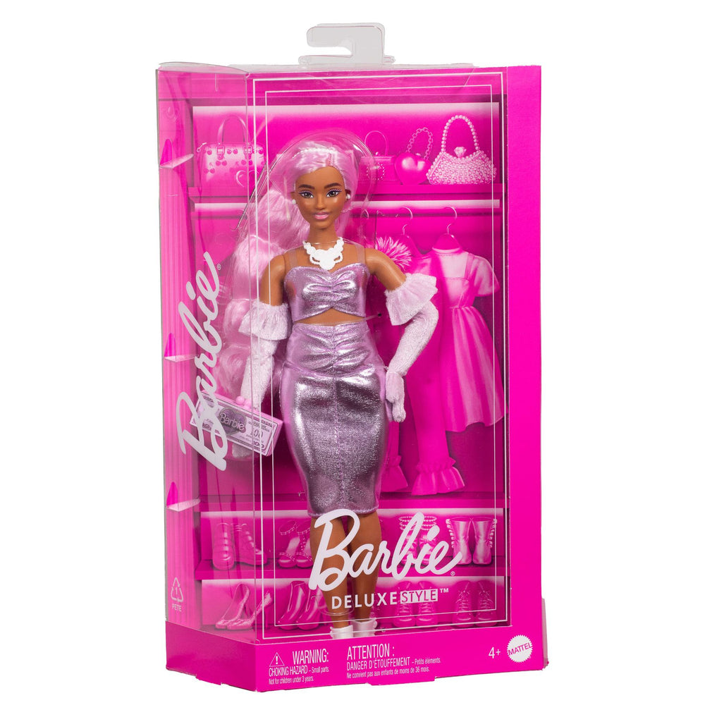 Barbie Fashionsta Deluxe Metallic Haar Roze