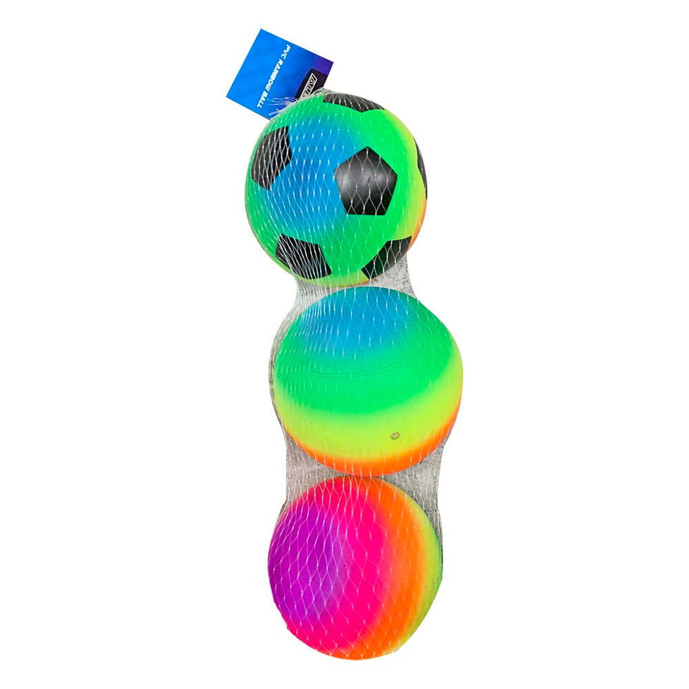 BAL PVC REGENBOOG/15 CM/ 60GR
