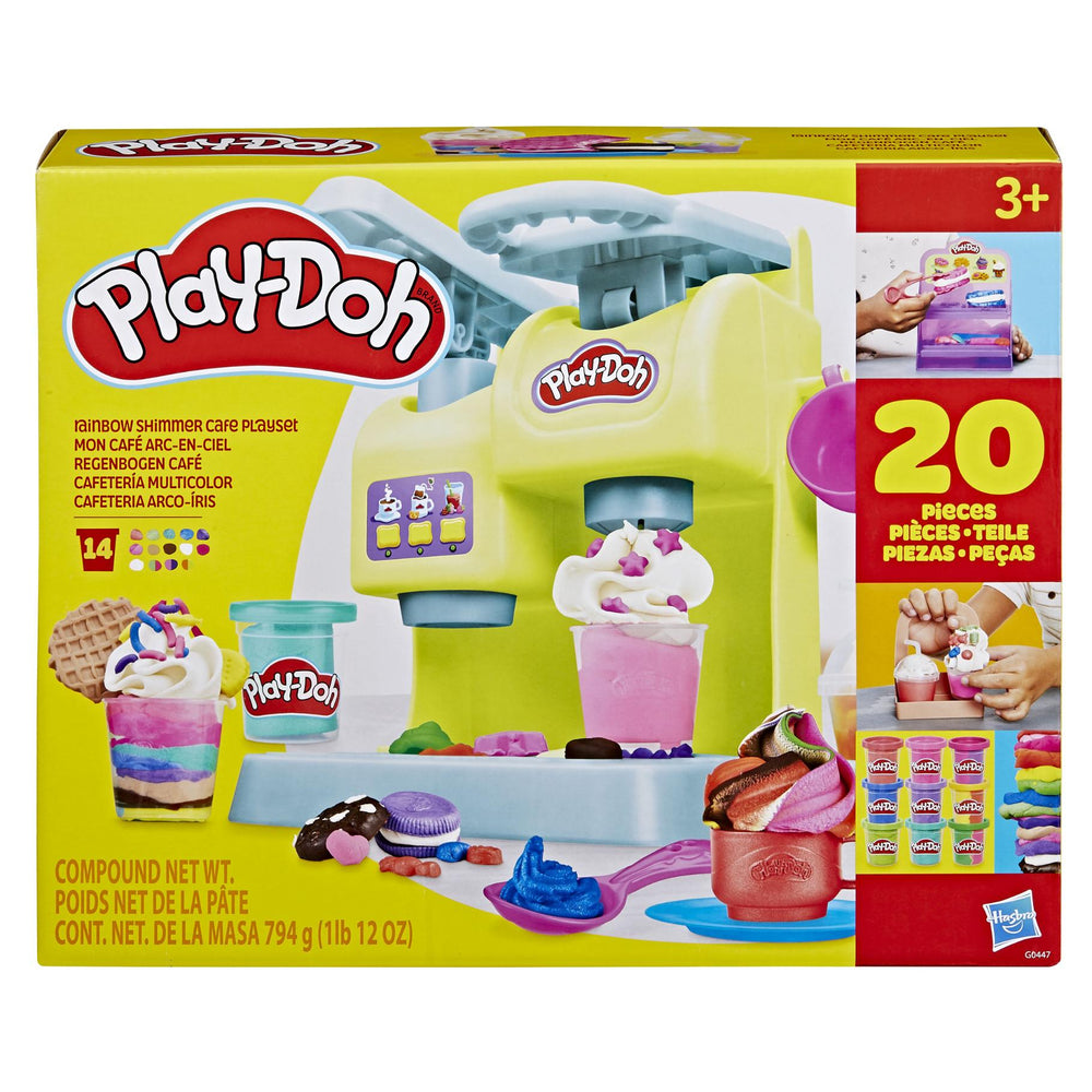 Playdoh Regenboog Shimmer Cafe Speelset