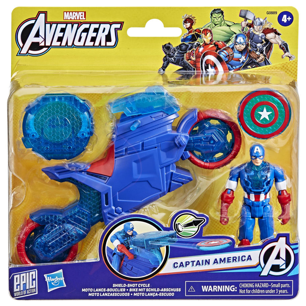 Marvel Avengers 10Cm Fig Cap Met Schild En Motor
