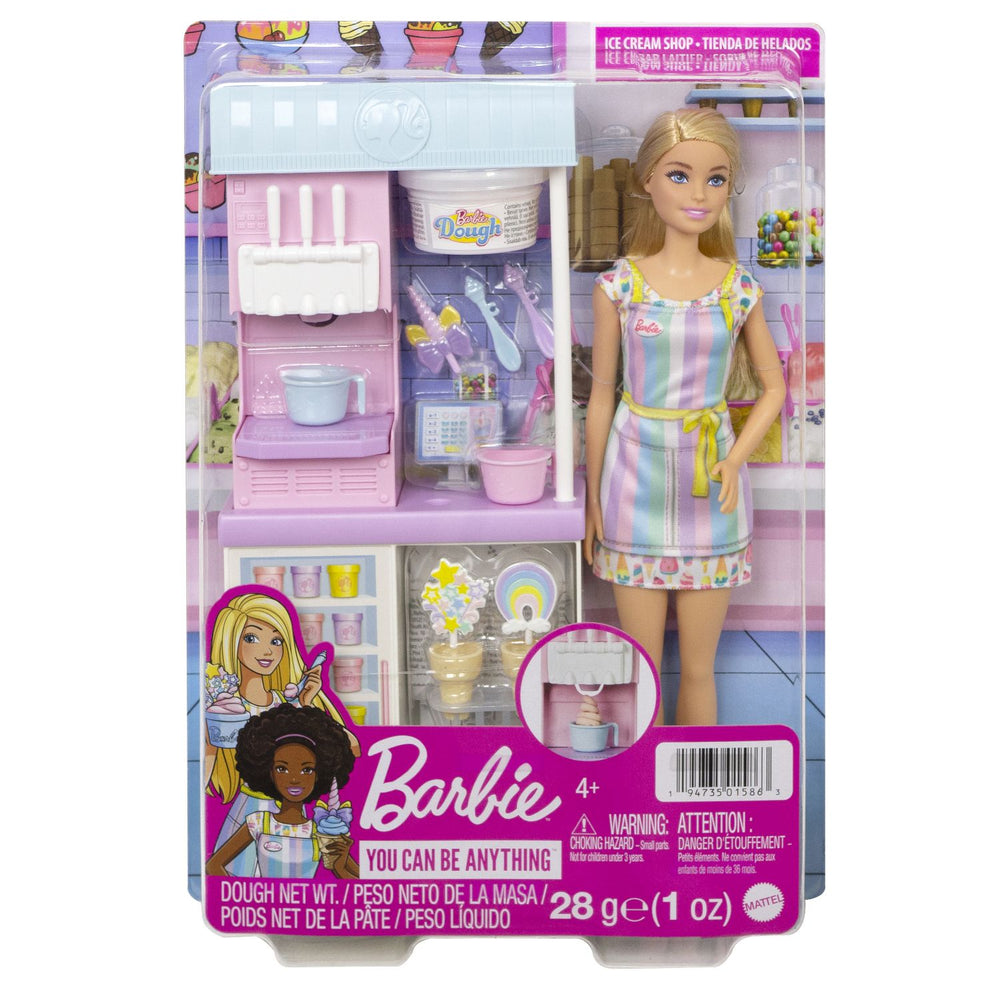 Barbie Ice Cream Shopkeeper Playset