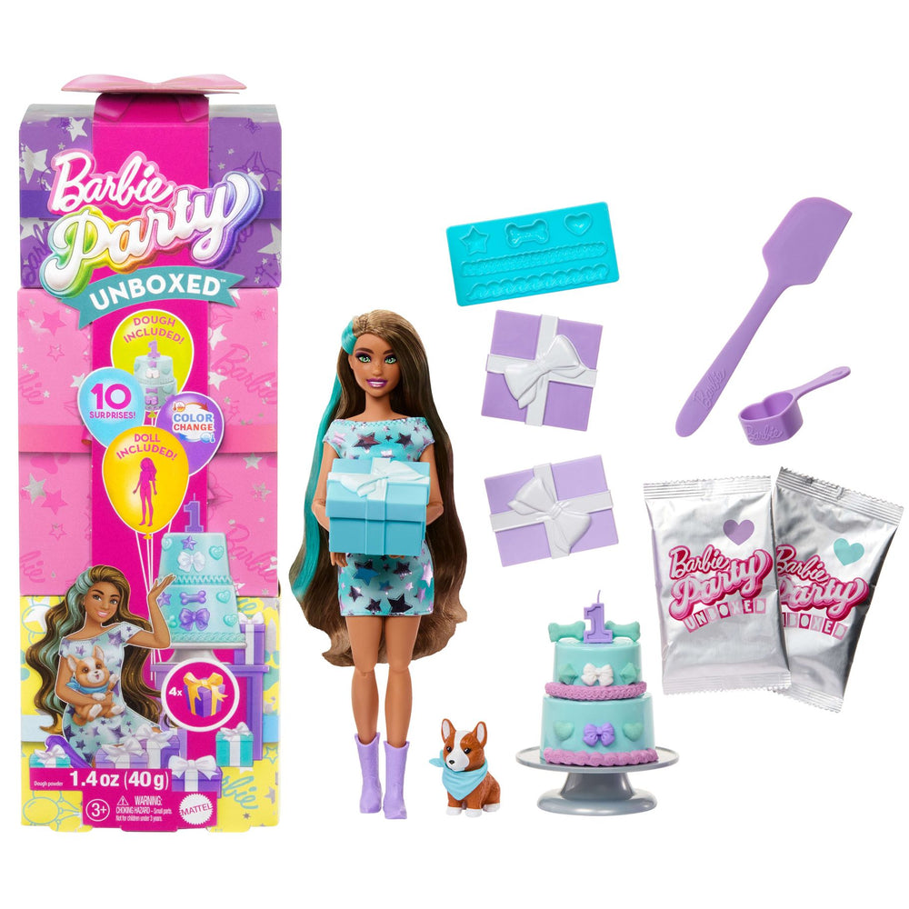 Barbie Party Unboxed 2/1 Pop+Jurk Bl