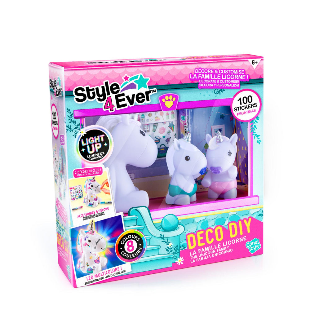 Canal Style4Ever Kawaii LED Unicorn Family Create