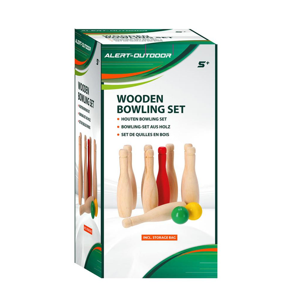 BOWLING SET OUTDOOR HOUT