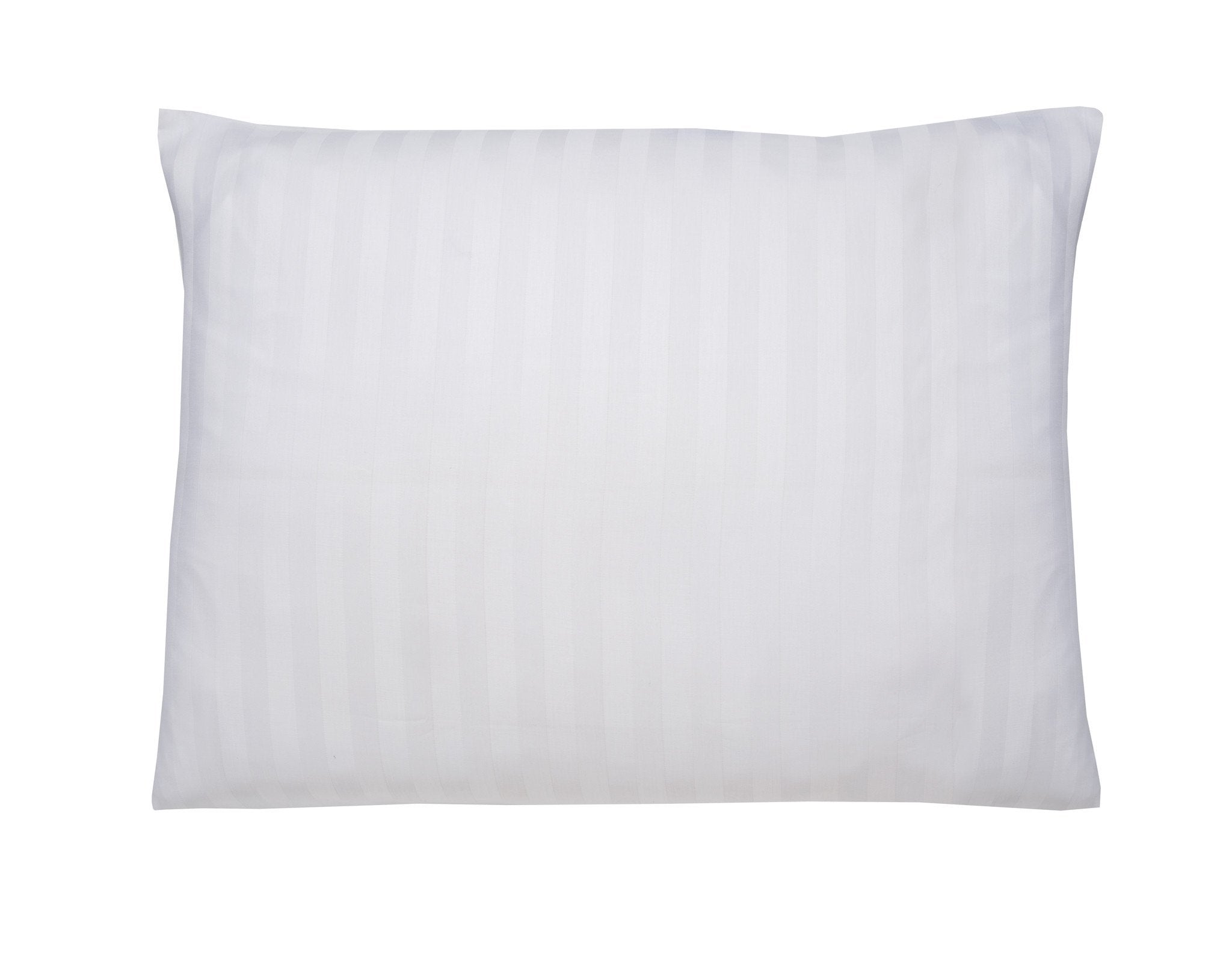 Streep Satijnen Kussenslopen (2 stuks) - 60x70 cm - Wit