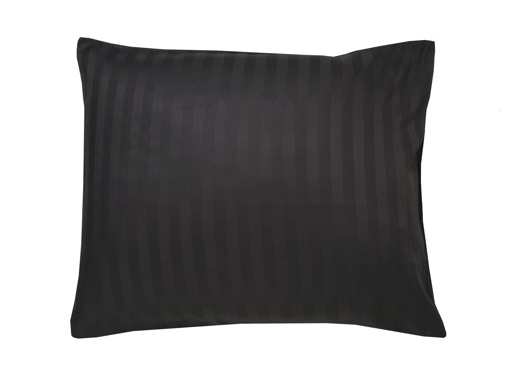 Ten Cate Streep Satijnen Kussenslopen (2 stuks) - 60x70 cm - Antraciet