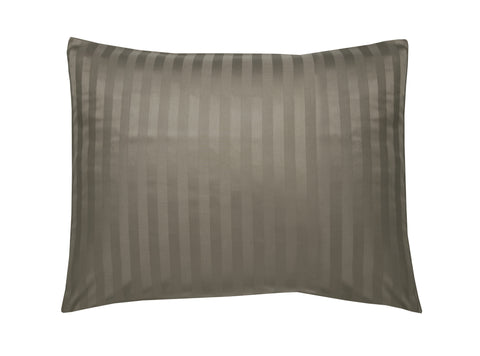 Ten Cate Streep Satijnen Kussenslopen (2 stuks) - 60x70 cm - Taupe
