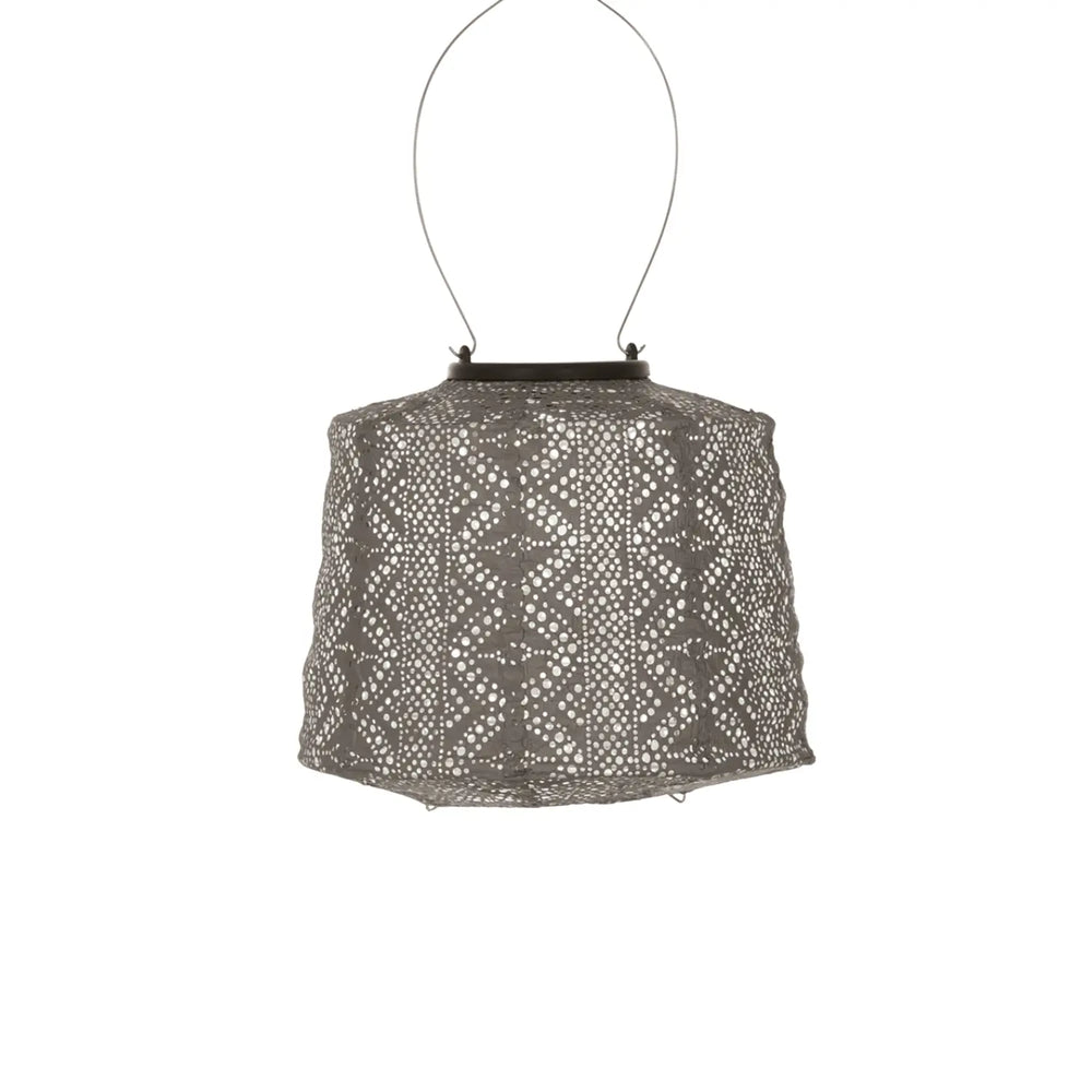 Solar Laterne Spitze Lampe - Taupe