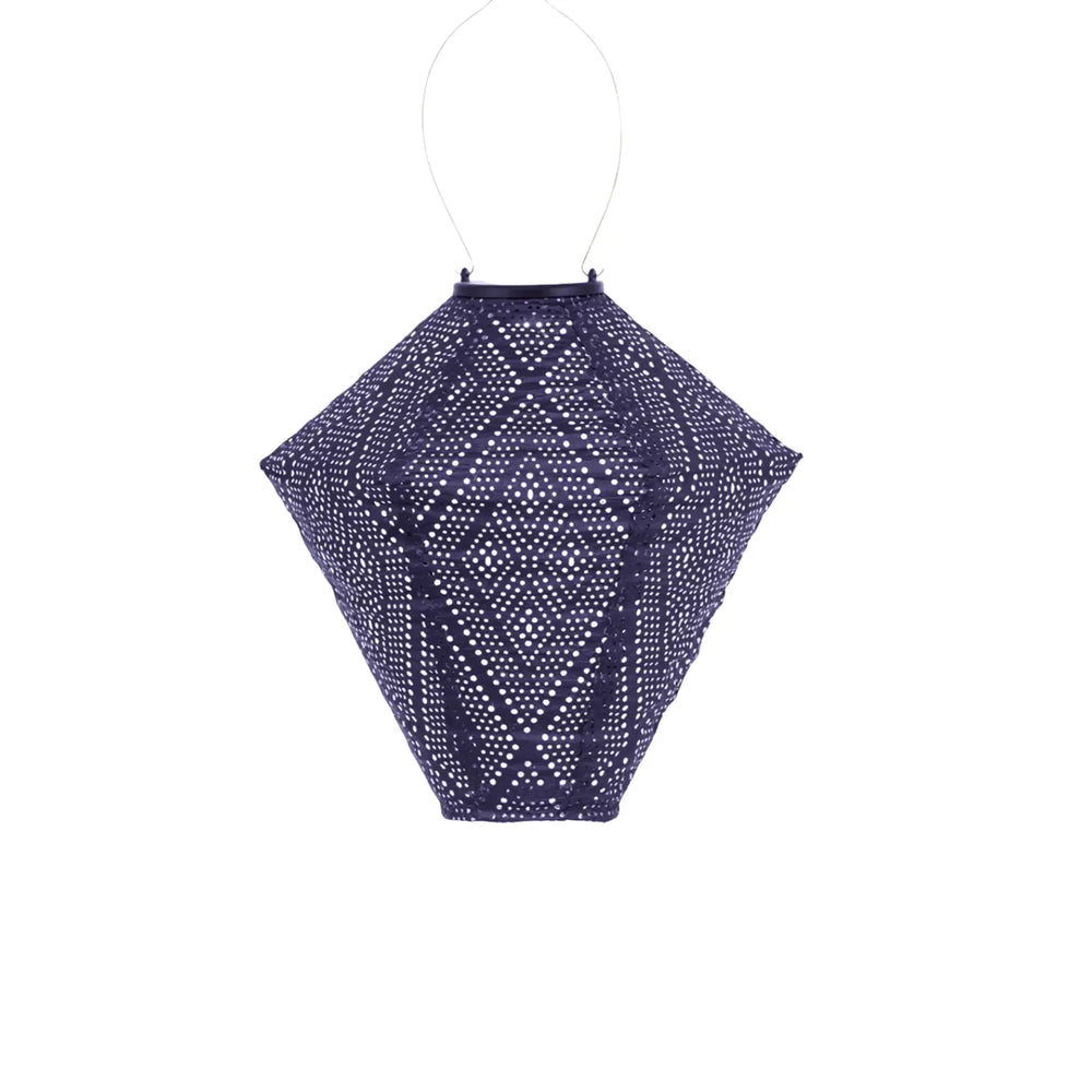 Solar Lantern Ikat Diamond - Future Dusk