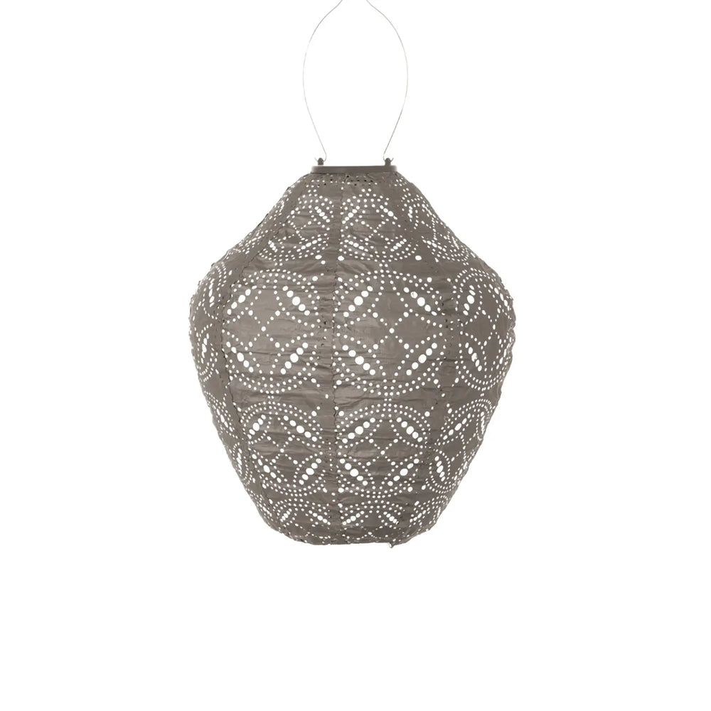 Solar Laterne Mandela Jar – Taupe