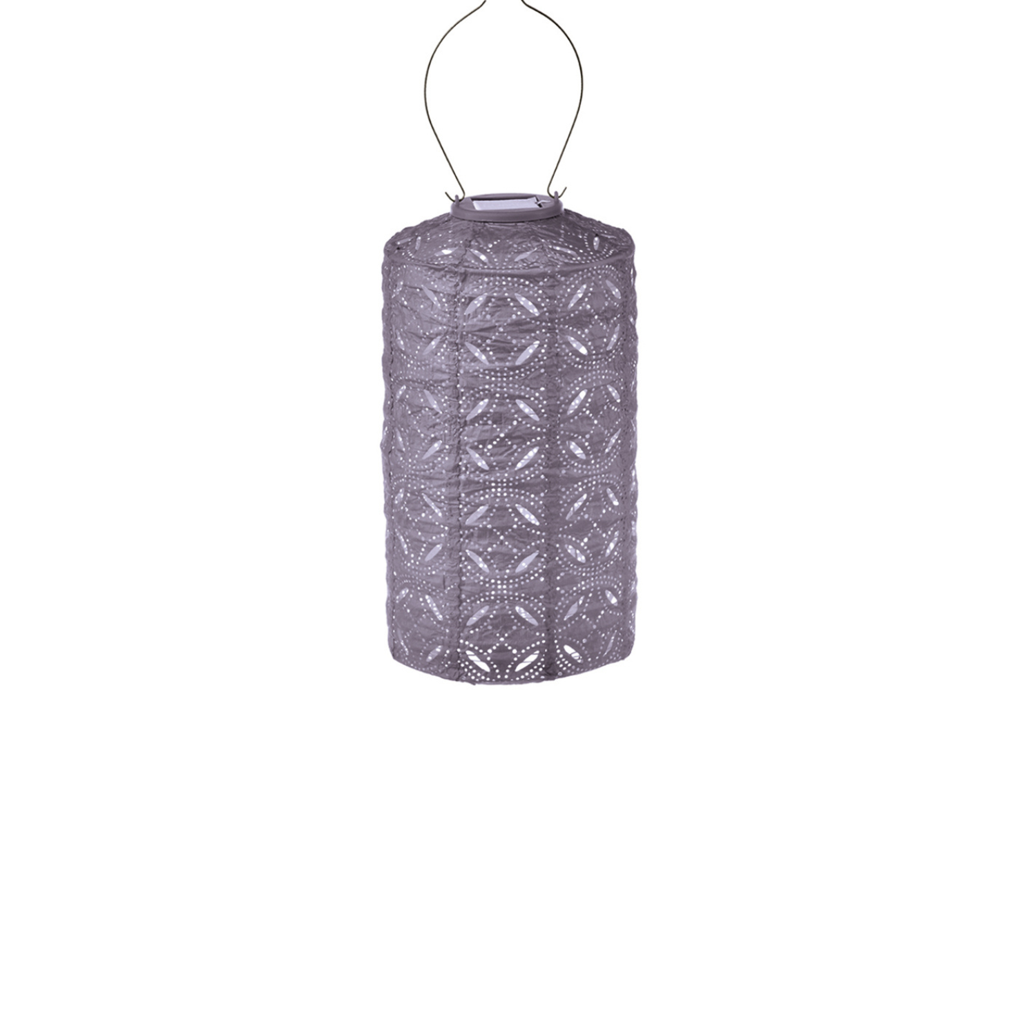 LUMIZ Solar Lampion Mandela Cylinder - 18 cm - Lichtpaars