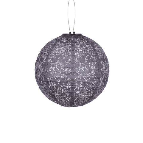 LUMIZ Solar Lampion Marrakesh Rond - 30 cm - Paars