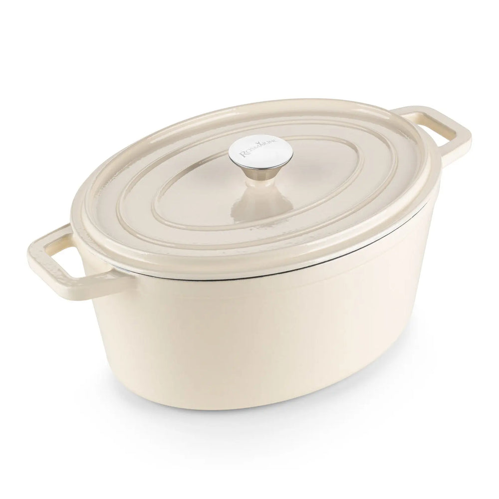Gietijzeren Ovale Pan - Wit
