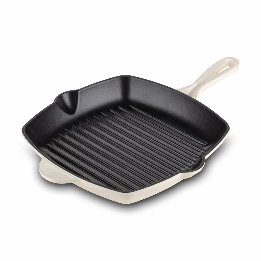 Gusseiserne Grillpfanne - Weiß
