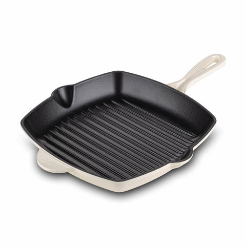Gietijzeren Grillpan - Wit -  27cm