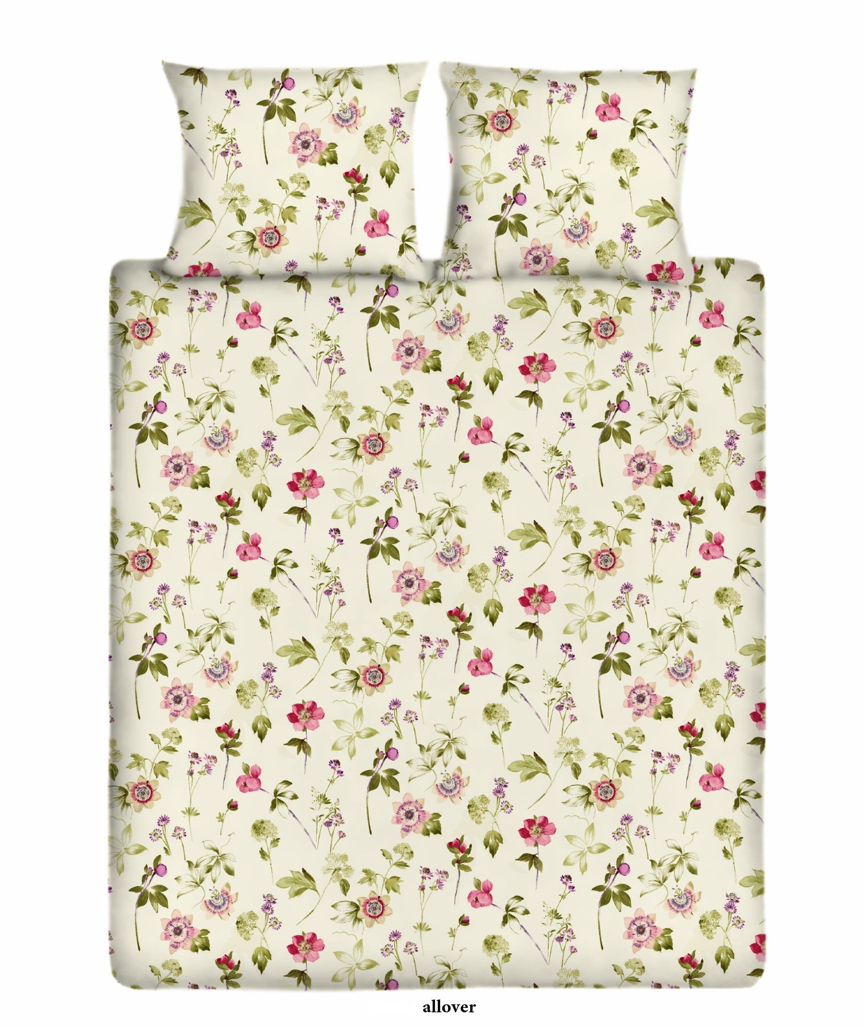 100% Katoenen Dekbedovertrek - Flowers All-Over