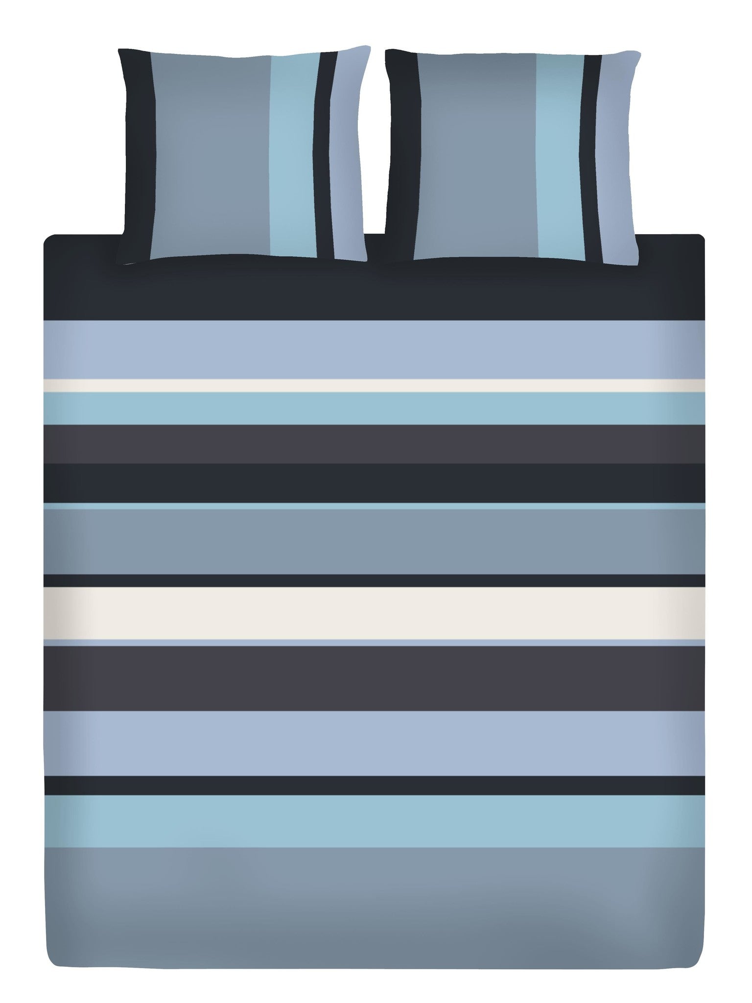 100% Katoenen Dekbedovertrek Glacier Blue