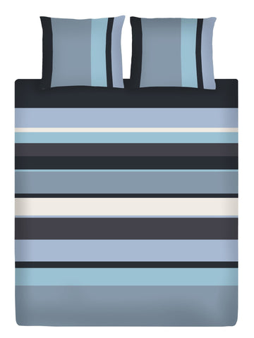 100% Katoenen Dekbedovertrek Glacier Blue