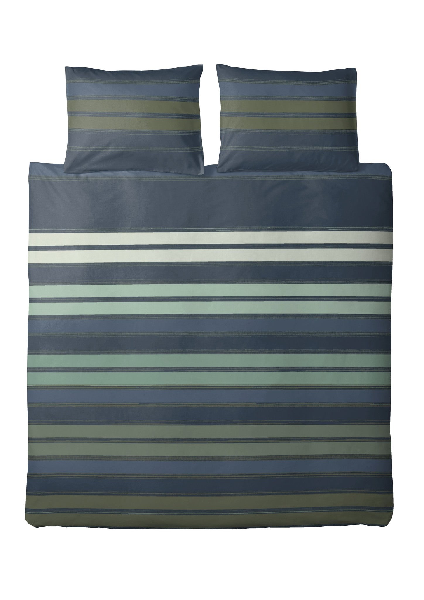 100% Katoenen Dekbedovertrek Donell Blauw/Groen
