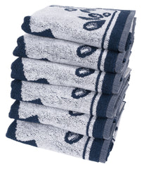 100% Katoenen Keukentextiel Set 6 stuks Boy Girl Blauw