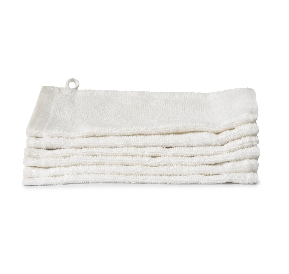 Washcloths 6 pieces - White