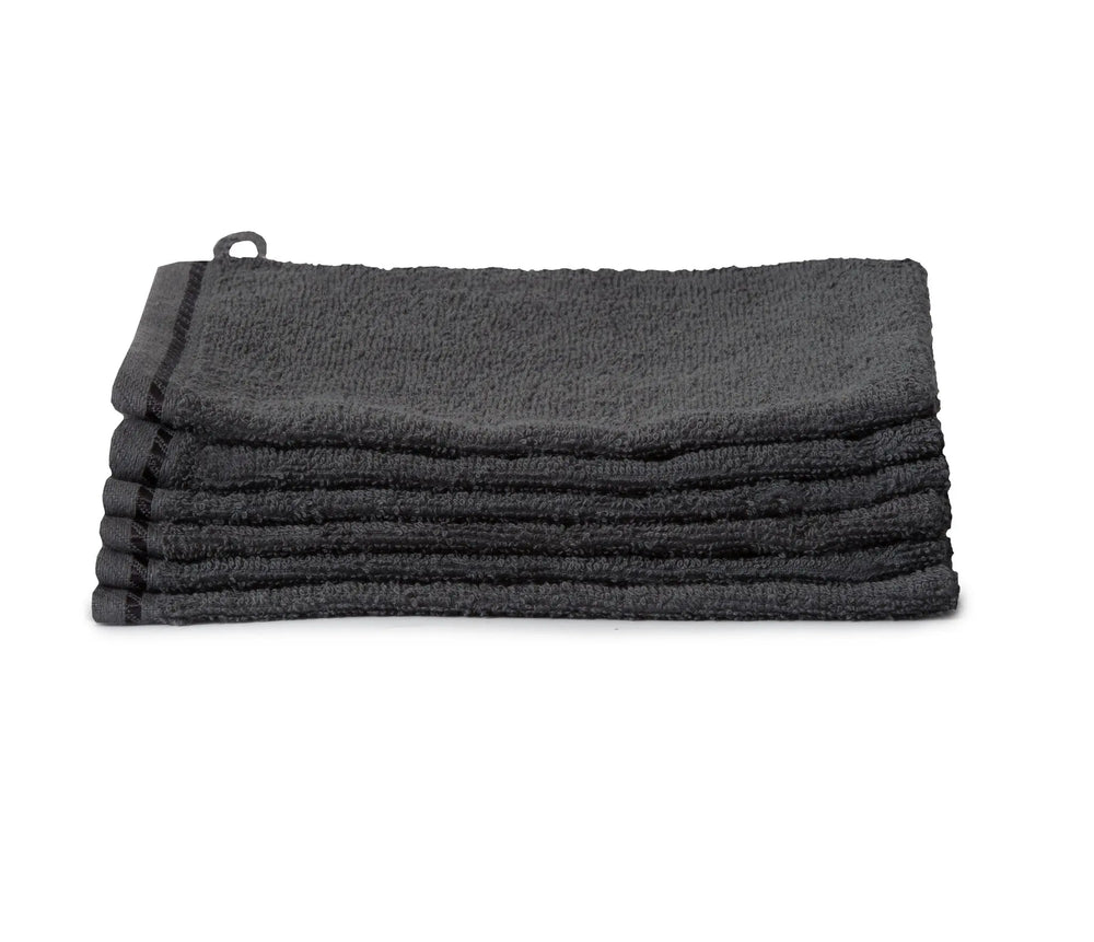 Washcloths 6 pieces - Anthracite
