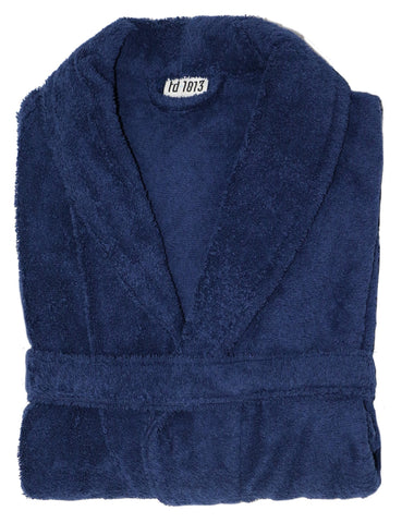 100% Katoenen Badjas Alexis - Marineblauw