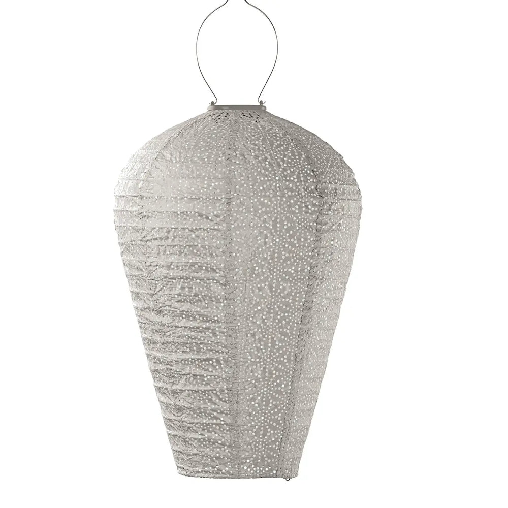 Solar Lantern Sashiko - Light Taupe